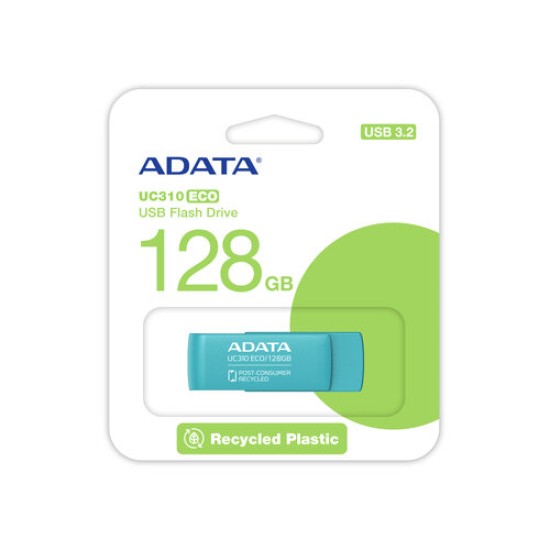 Memoria USB ADATA UC310 ECO - 128GB - USB 3.2 - Verde - UC310E-128G-RGN