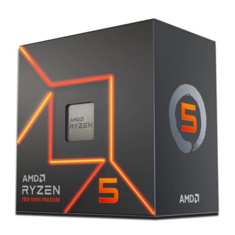 Procesador AMD Ryzen 5 7600 - 3.8GHz - 6 Núcleos - Socket AM5 - 32MB Caché - 65W  - 100-100001015BOX