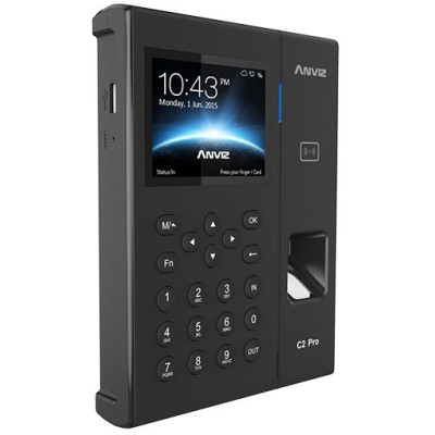 Control de Asistencia Biometrico Anviz C2 Pro - Huella - Wi-Fi - USB - Negro - AN-C2PRO