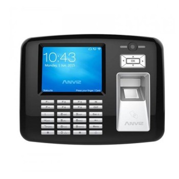 Lector Biométrico Anviz AN-OA1000PRO - 3.5" - Huella Digital - Teclado - Wi-Fi - Negro