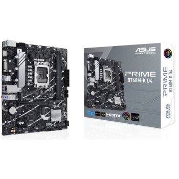 Tarjeta Madre ASUS PRIME B760M-K D4 - Socket LGA 1700 - DDR4 - Micro ATX