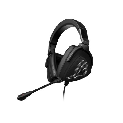 Diadema Gamer ASUS ROG Delta S Animate - Alámbrica - Micrófono - Negro - ROG DELTA S ANIMATE