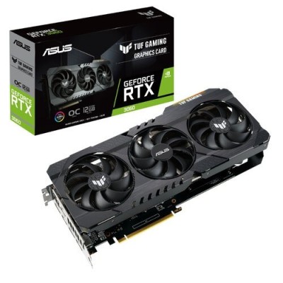 Tarjeta de Video ASUS TUF Gaming GeForce RTX 3060 V2 OC Edition - 12GB - 192-bit - PCI-E 4.0 - GDDR6 - HDMI - DisplayPort - TUF-RTX3060-O12G-V2-GAMING