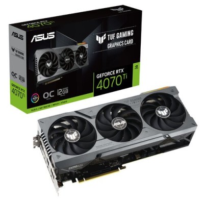 Tarjeta de Vídeo ASUS TUF Gaming GeForce RTX 4070 Ti OC Edition - 12GB - 192-bit - PCI-E 4.0 - GDDR6X - HDMI - DisplayPort - TUF-RTX4070TI-O12G-GAMING