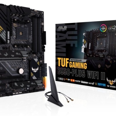 Tarjeta Madre ASUS TUF GAMING B550-PLUS WIFI II - Socket AM4 - 4xDDR4 - 2133/3200/4866(OC) MHz - HDMI - DisplayPort - USB 2.0/3.2 - ATX - TUF GAMING B550-PLUS WIFI II