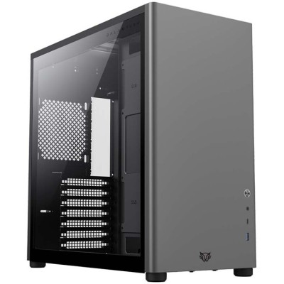 Gabinete Gamer Balam Rush ERIS SPECIAL GM985 - Media Torre - ATX/Micro ATX/Mini ITX - Panel Lateral - Gris - BR-935654