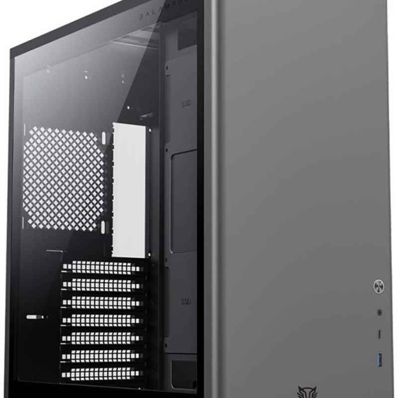 Gabinete Gamer Balam Rush ERIS SPECIAL GM985 - Media Torre - ATX/Micro ATX/Mini ITX - Panel Lateral - Gris - BR-935654