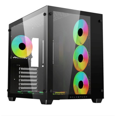 Gabinete Gamer Balam Rush Tank Pro GM930 - Micro Torre - Micro ATX/Mini-ITX - 4x Ventiladores - Panel Lateral - BR-935944