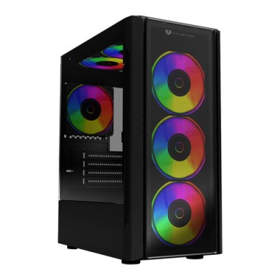 Gabinete Gamer Balam Rush DRAGONFLY II CRYSTAL GM745s - Micro Torre - Micro ATX/Mini ITX - 2x Ventiladores - Panel Lateral - BR-936057