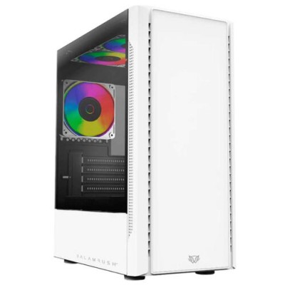 Gabinete Gamer Balam Rush NYX GI730 - Media Torre - ATX/Micro ATX/Mini ITX - 3 Ventiladores - Panel Lateral - Blanco - BR-936101