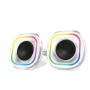 Bocinas Balam Rush Glimm Quad BG555 - Inalámbrico - Bluetooth - Blanco - BR-937023