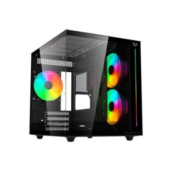 Gabinete Gamer Balam Rush Tank Pro Evo GM955 - Mini Torre - Micro ATX/ITX - 3 Ventiladores - Panel Lateral - BR-937320