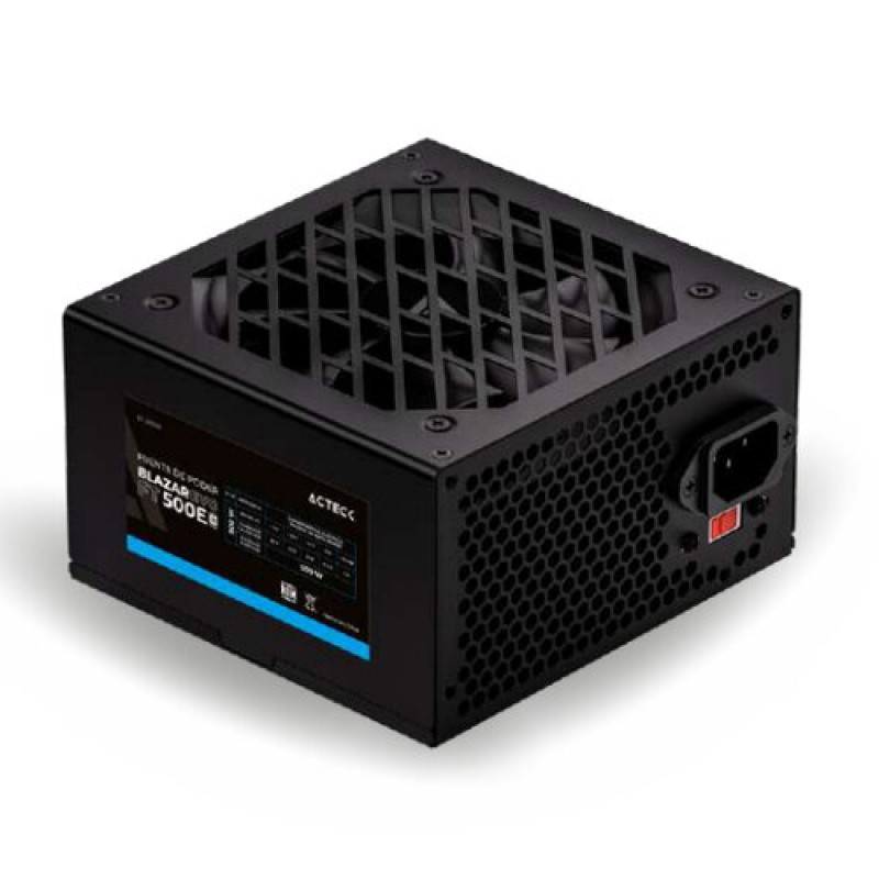 Fuente de Poder Acteck Blazar Evo FT500E - 500W - ATX - 20+4 pin - 2 SATA  - ES-05001E