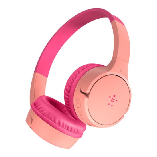 Audífonos Belkin Soundform Mini - Inalámbrico/Alámbrico - Bluetooth - 3.5mm - Micrófono - Rosa - AUD002btPK