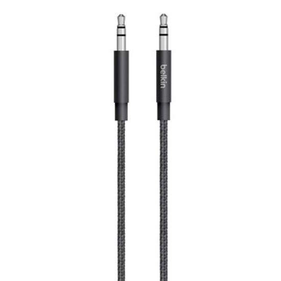 Cable de Audio Belkin Mixit - 3.5mm a 3.5mm - 1.22m - Negro - AV10164BT04-BLK