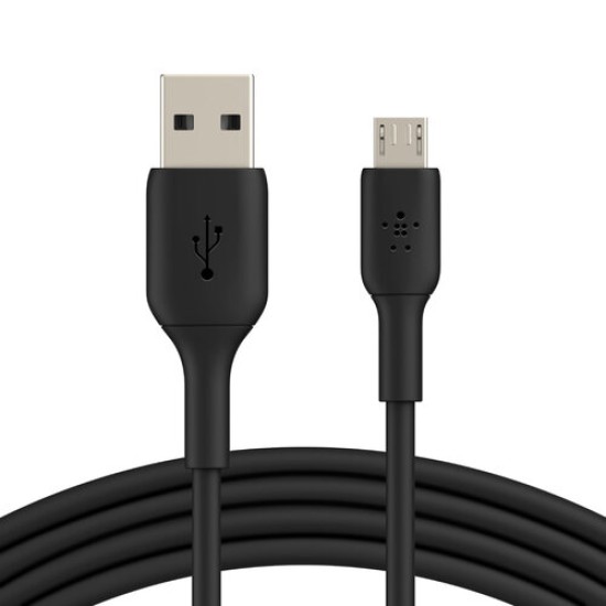 Cable USB Belkin Boost Charge - Micro-USB a USB - 1M - Negro - CAB005bt1MBK