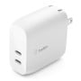 Cargador de Pared Belkin WCB006DQWH - 2 Puertos - USB-C - Blanco - WCB006DQWH
