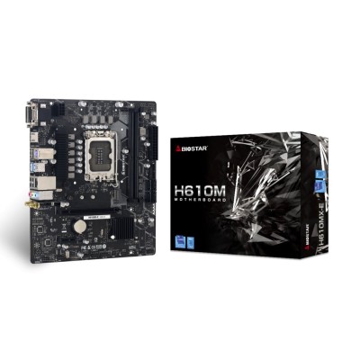 Tarjeta Madre Biostar H610MX-E - Socket 1700 - 2xDDR4 - 1866/2666/3200MHz - HDMI - VGA - USB 2.0/3.2 - Micro ATX - H610MX-E