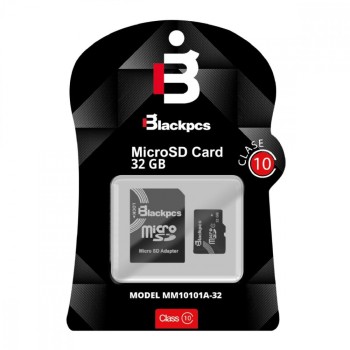 Memoria MicroSDHC Blackpcs 32GB Clase 10 con Adaptador MM10101A-32 Memoria MicroSDHC Blackpcs 32GB Clase 10 con Adaptador MM10101A-32