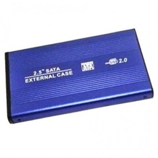 Gabinete BRobotix - 2.5" - USB 2.0 - SATA - HDD - Azul - 001661