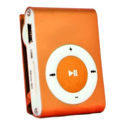 Mini Reproductor MP3 BRobotix 093045 - MicroSD - USB 1.1 - USB 2.0 - Naranja - 093045