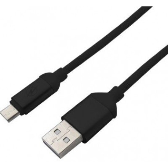 Cable USB BRobotix 161208n - USB a Micro USB - 1.2 metros - Negro - 161208N