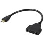 Divisor de Vídeo BRobotix 170422 - 2xHDMI a 1 PC - Macho/Hembra - 170422