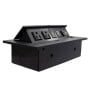 Caja para Mesa BRobotix 170906 - 6 Puertos - 1 HDMI - 1 USB - 2 RJ45 Cat6 - 2 Corriente - Negra - 170906