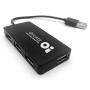 Hub BRobotix 180455 - USB 2.0 - 4 Puertos - Negro - 180455