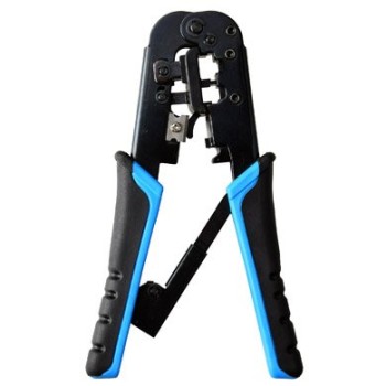 Pinza Crimpeadora BRobotix - RJ-11 - RJ-12 - RJ-45 - Azul - 180568