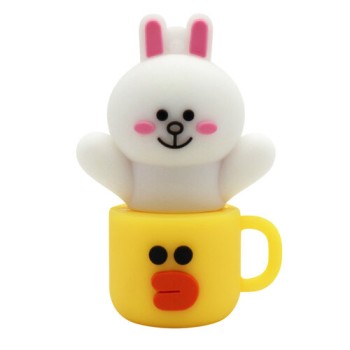 Memoria USB BRobotix 190432-10 - 32GB - USB 2.0 - Conejo en Taza - 190432-10