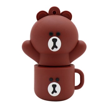 Memoria USB BRobotix - 32GB - USB 2.0 - Oso en Taza - 190432-22