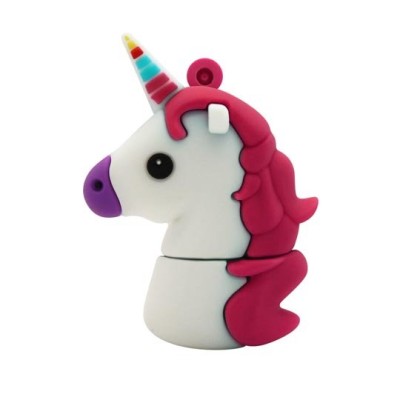 Memoria USB BRobotix - 32GB - USB 2.0 - Unicornio Rosa - 190432-33