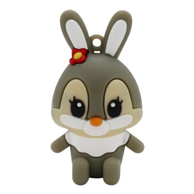 Memoria USB BRobotix - 32GB - USB 2.0 - Coneja Gris - 190432-8