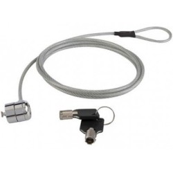 Candado de Seguridad BROBOTIX con Cable Kensington 1.3m Plata Modelo 235497
