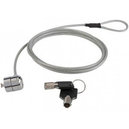 Candado de Seguridad BROBOTIX con Cable Kensington 1.3m Plata Modelo 235497