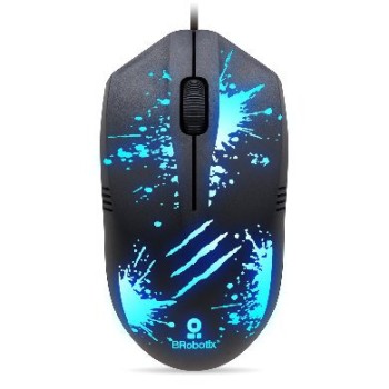 Mouse Gamer BRobotix 263939 - Alámbrico - 3 Botones - Ambidiestro - RGB - 263939