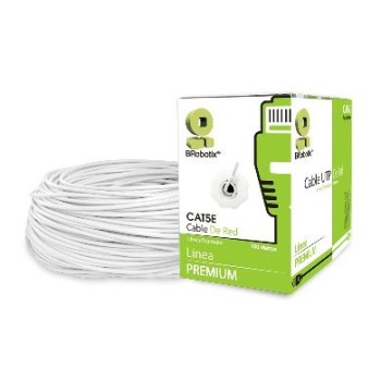 Bobina BRobotix - Cat5e - 100M - 24 AWG - Blanco - 400052B