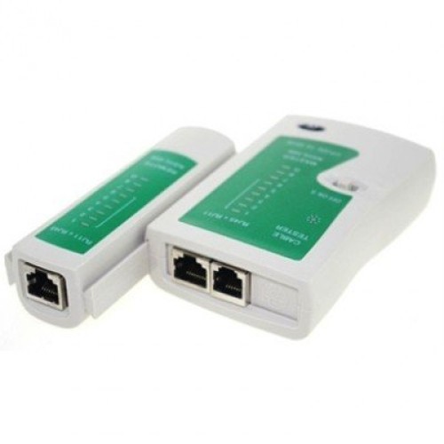 Probador de Cables BRobotix RJ-11/RJ-45 con LED Blanco Modelo 567357