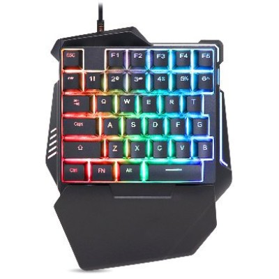 Teclado Gamer BRobotix One Hand - Alámbrico - RGB  - 567892