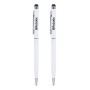 Pluma Stylus BRobotix 6000397 - Tinta Negra - Punta de Goma - 2 Piezas - Blanca - 6000397