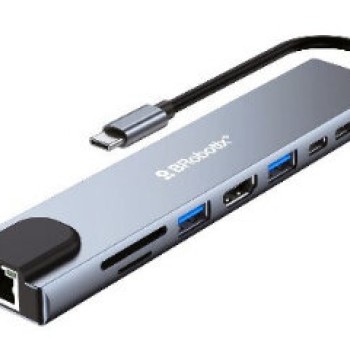 Docking Station BRobotix USB-C a HDMI con 2x USB 3.0, 2x USB-C, Lector MicroSD y RJ45 Gigabit - Modelo 6000700 Docking Station BRobotix USB-C a HDMI con 2x USB 3.0, 2x USB-C, Lector MicroSD y RJ45 Gigabit - Modelo 6000700