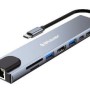 Docking Station BRobotix 6000700 - USB -C a HDMI/ 2x USB 3.0/ 2x USB-C/ Lector MicroSD/ RJ45 Gigabit - 6000700