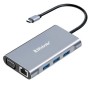 Docking Station BRobotix 6001202 - USB-C a HDMI/ RJ45/ VGA/ 3x USB 3.0/ USB-C 3.0 - 6001202