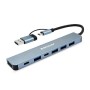 Docking Station BRobotix 6005446 - USB-A/USB-C - Plata - 6005446