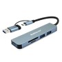 Docking Station BRobotix 6005453 - USB/SD/Micro SD - Plata - 6005453