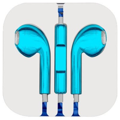 Auriculares BRobotix 611227 - Alámbrico - Micrófono - 3.5 mm - Azul Metálico - 611227