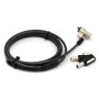 Candado BRobotix 764465 - Para Laptop - Llave Redonda - 1.8 M - Negro - 764465