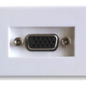 Tapa VGA BRobotix Blanca para Conector de Video Modelo 938481