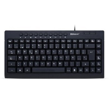 Teclado BRobotix 963067 - Alámbrico - USB - Español - Multimedia - 963067